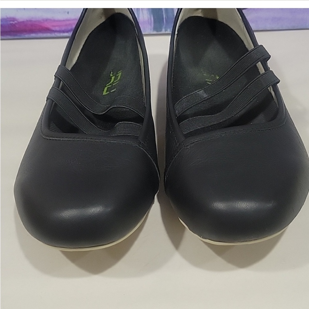 Kuru Black Leather Bella Mary Jane Orthotic Insoles Shoes Sz W 8